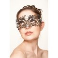 Kayso Silver with Clear Rhinestones Classic Venetian Masquerade Mask with Rhinestones One Size BC002SL